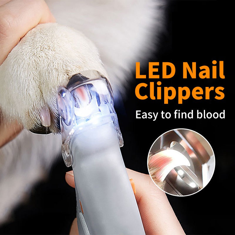 Corta uñas luz con led