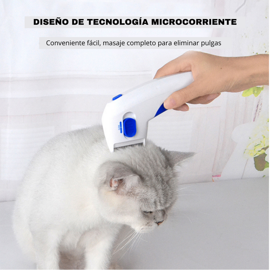 Peine Eléctrico Removedor de Pulgas y garrapatas